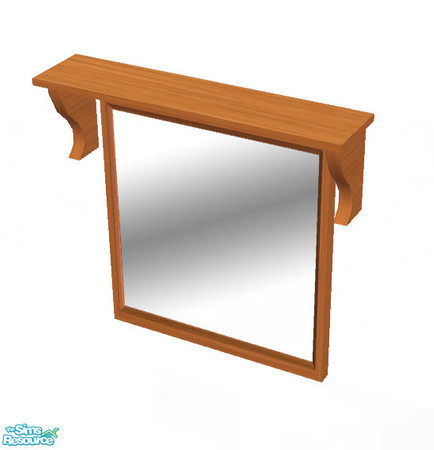 Sims 2 — Hallway Mirror - Oak by sim_man123 — Oak recolor of my Hallway Mirror.