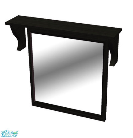 Sims 2 — Hallway Mirror - Black by sim_man123 — Black recolor of my Hallway Mirror.