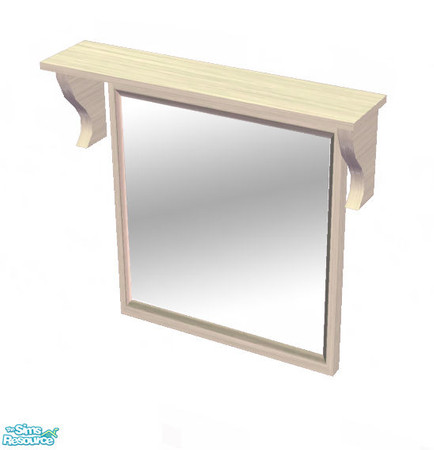 Sims 2 — Hallway Mirror - White by sim_man123 — White recolor of my Hallway Mirror.