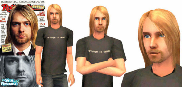Sims 2 — Kurt Cobain by stamos1993 — 