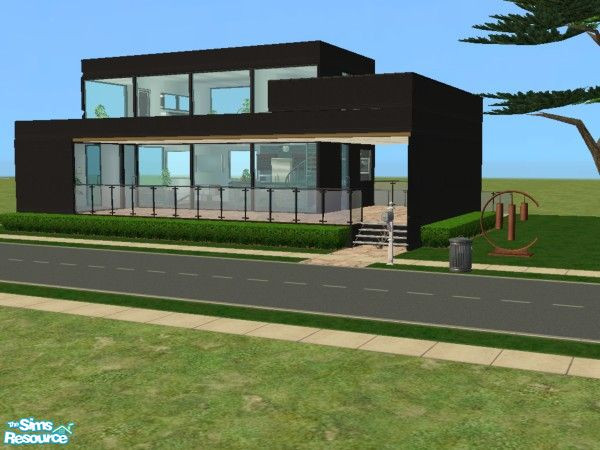 Sims 2 — Binder Blvd by skagrl7250 — 1 bedroom, 1 bathroom, office, pool, balcony.