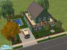 Sims 2 — 105 Parry by Cali95678 — A nice starter home for your sims. Two story, 2 bdrm, 2 bath, skills and car included.
