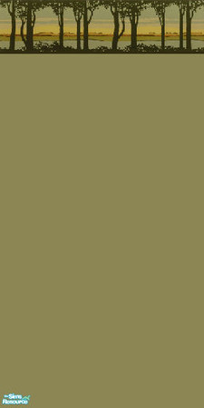 Sims 2 — Birch Trees 2 by DianaLee — Wall with a Birch tree border, there are 2 others in different colors.