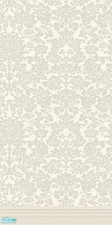 Sims 2 — Grey Damask by DianaLee — Grey Damask wallpaper. I really love a damask print :)
