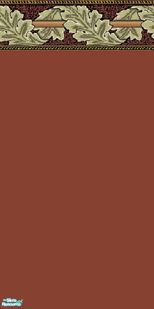 Sims 2 — Sienna Vine by DianaLee — Sienna wall with a vine border