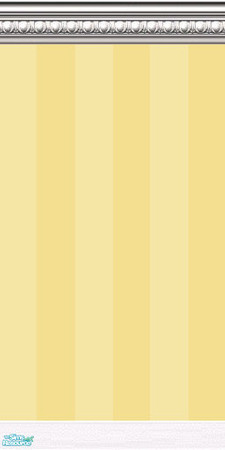 Sims 2 — Cream Stripe by DianaLee — Striped wall with crown and kick molding.