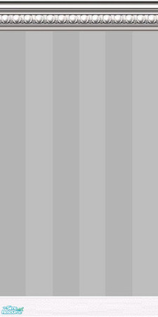 Sims 2 — Grey Stripe by DianaLee — Striped wall with crown and kick molding.