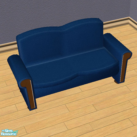 Sims 2 — Unleashed Sofa Blue Fabric Recolor by simmyfan2852 — Part of the TS1 for TS2 Set 2- Unleashed Sofas Set!