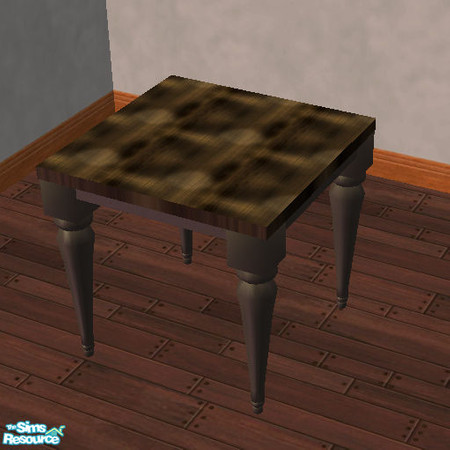 Sims 2 — Unleashed Dining Table Dark Wood Recolor by simmyfan2852 — Part of the TS1 for TS2 Set 3- Unleashed Dining