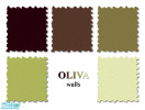 Sims 2 — OLIVA by footzoul — OLIVA is a set of walls in warm olive colors.