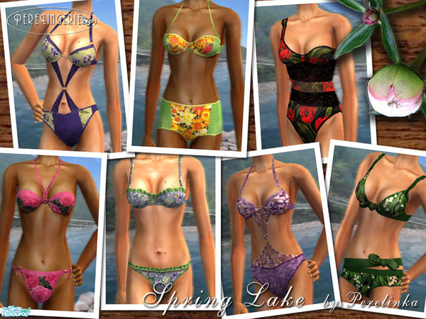 Sims 2 — SPRING LAKE by perelinka — Swimsuits for adults - SPRING COLLECTION.