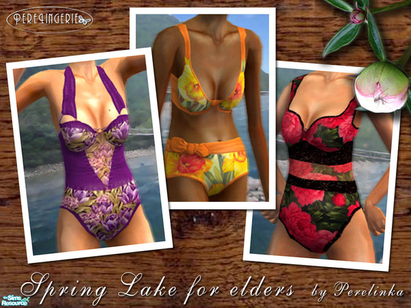 Sims 2 — SPRING LAKE for elders by perelinka — Swimsuits for elders - SPRING COLLECTION.