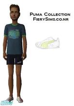 Sims 2 — Puma Children\'s Athletic Sports Outfits with Sneakers- Green by vikachue — I hope you enjoy this set of Puma