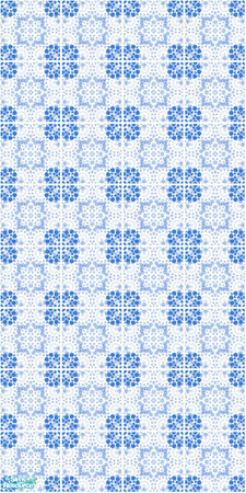 Sims 2 — Ocean - Wall 4 by footzoul — Part of the set Ocean, a set of walls and floors in refreshing blue colors.