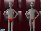 Sims 2 — Boy\'s Speedo by Eoleras — Red Boy\'s Speedo for your Sim boy\'s