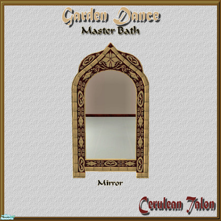 Sims 2 — Garden Dance Bath - Mirror by Cerulean Talon — Fung Shui, elegance and comfort combine to make this mirror an