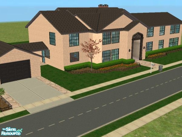 Sims 2 — Hickory Avenue by skagrl7250 — 5 bedrooms, 5 bathrooms, formal living room, family room, formal dining room,