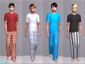 Sims 2 — Sleepwears for Teens by sosliliom — One new mesh with four different textures. ~ Happy Simming! ~Lili~