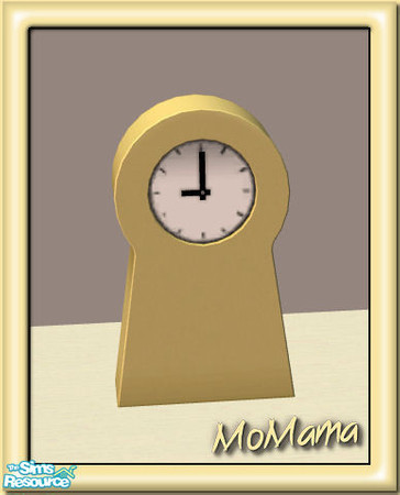Sims 2 — NK Ikea PS Clocks Recolorable - Yellow by MoMama — A simple and stylish clock in Yellow. Great for keeping your