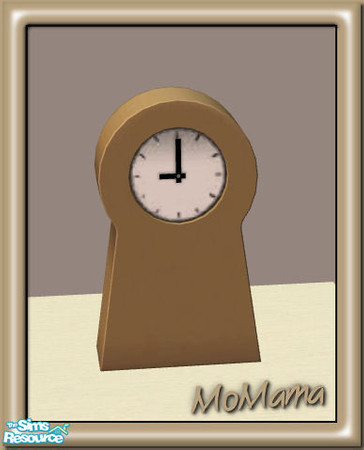 Sims 2 — NK Ikea PS Clocks Recolorable - Brown by MoMama — A simple and stylish clock in Brown. Great for keeping your
