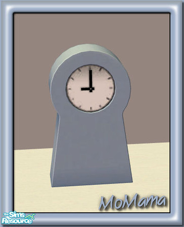 Sims 2 — NK Ikea PS Clocks Recolorable - Dusty Blue by MoMama — A simple and stylish clock in Dusty Blue. Great for