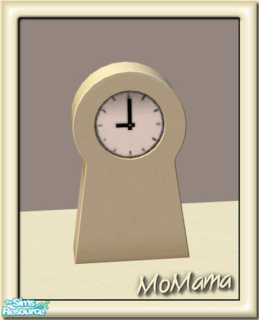Sims 2 — NK Ikea PS Clocks Recolorable - Eggshell by MoMama — A simple and stylish clock in Eggshell. Great for keeping
