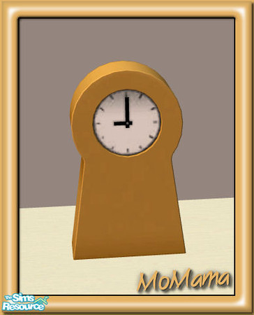 Sims 2 — NK Ikea PS Clocks Recolorable - Gold by MoMama — A simple and stylish clock in Gold. Great for keeping your Sims