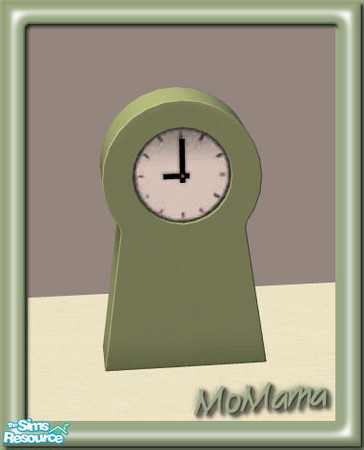 Sims 2 — NK Ikea PS Clocks Recolorable - Olive by MoMama — A simple and stylish clock in Olive. Great for keeping your