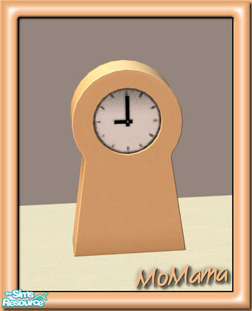 Sims 2 — NK Ikea PS Clocks Recolorable - Peach by MoMama — A simple and stylish clock in Peach. Great for keeping your
