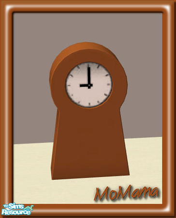 Sims 2 — NK Ikea PS Clocks Recolorable - Peachy Brown by MoMama — A simple and stylish clock in Peachy Brown. Great for