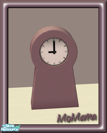 Sims 2 — NK Ikea PS Clocks Recolorable - Plum by MoMama — A simple and stylish clock in Plum. Great for keeping your Sims