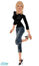 Sims 1 — Beautiful People by frisbud — Inspired by a photo of actress Katie Cassidy taken in 2006 at the Paper Magazine