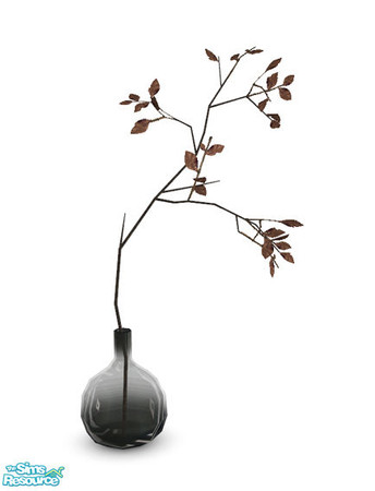 Sims 2 — Olivier - Brown Vase Recolor by Murano — Brown recolor of Olivier Vase.