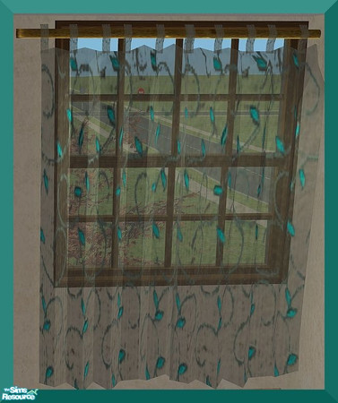 Sims 2 — Ikea Inspired Hemnes Bedroom RC- Curtains by mom_of2boyz — A recolor of Ikea Inspired Hemnes Bedroom by