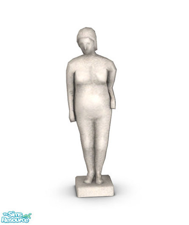 Sims 2 — Olivier - White Sculpture Recolor by Murano — White recolor of Olivier Sculpture.