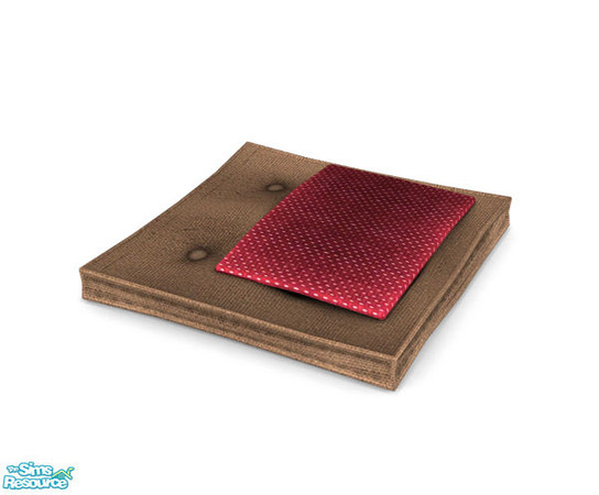 Sims 2 — Olivier - Brown Pillow with Towel Recolor by Murano — Brown recolor of Olivier Pillow with Towel. Recolors the