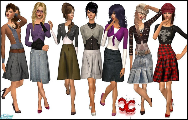 Sims 2 — Natural FA by cippa1982 — 7 outfits for female adult sims! Don\'t forget to download the required mesh (U16) by