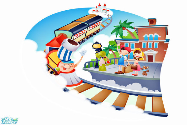 Sims 2 — Children\'s Day 2009 - Mural V by Elena. — Enjoy!