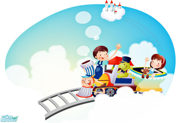 Sims 2 — Children\'s Day 2009 - Mural VIII by Elena. — Enjoy!
