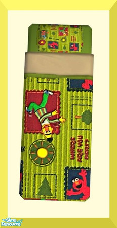 Sims 2 — Imagination Bedroom- Elmo- Bedding by mom_of2boyz — Imagination bedroom RC- Elmo. The painting is from her Marua
