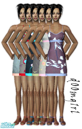 Sims 2 — Summer Dresses - Collection by d00mg1rl — 6 little dresses for your Sims 