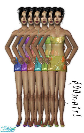 Sims 2 — Tiny Tweens Dress - Collection by d00mg1rl — 6 Dresses for you tweenie Sims Mesh T003 @ Liana Sims 2