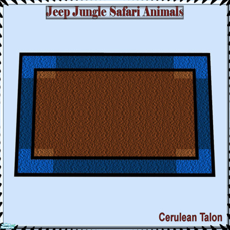 Sims 2 — Jeep Jungle Safari Animals - Rug by Cerulean Talon — If your young Sim wants to live in the jungle they will