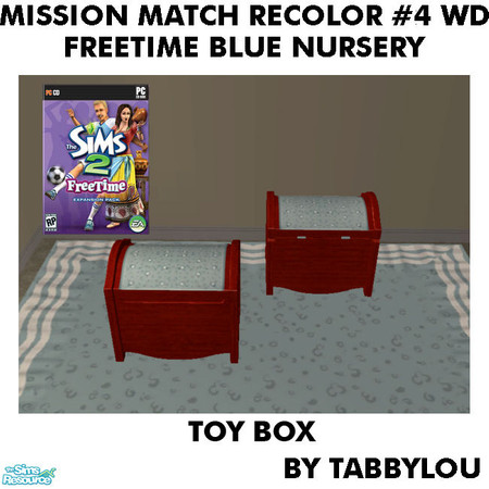 Sims 2 — TL - MM FTBlue ToyBox Recolor04Wd by TabbyLou — Recolor of FreeTime Classic Contained Fun Toybox with Maxis OFB
