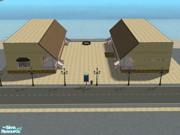 Sims 2 — Muriel Grove Boardwalk by brianbrian51 — This is the first in a series I am to call Muriel Grove. This beach lot