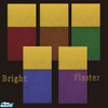 Sims 2 — Bright Plaster Walls by IndigoSim — Five walls in brightly coloured plaster.