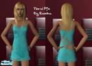 Sims 2 — Floral Pj\'s By Romina by RomiBabyy — Look Beautiful and sexy with these blue pj\'s that have a star on the back