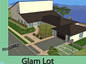 Sims 2 — Glam Lot by TheNumbersWoman — A Large home on a medium lot, this is not a beach lot but looks good close to the