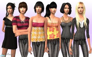 Sims 2 — FS 84,5 - Tish by katelys — 6 recolors in casual style