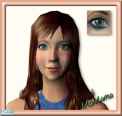Sims 2 — NK Happy Eyes - Deep Sea Green by MoMama — Make your Sim happy with these eyes of Deep Sea Green.